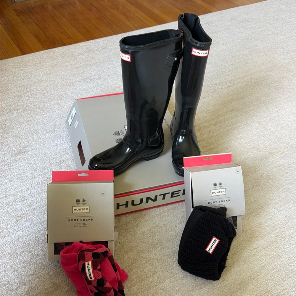 Hunter rain boots